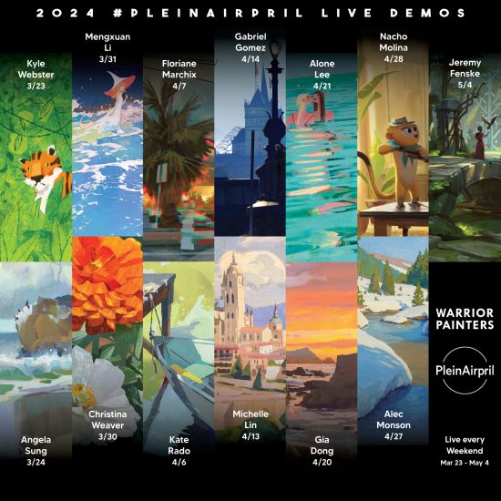 A147-PleinAirpril现场演示（2023-2025）-爱画画的卷心菜