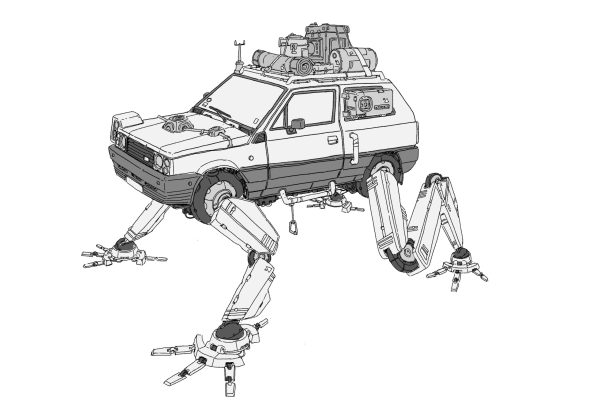 图片[3]-A044-制作的机甲、车辆和道具-爱画画的卷心菜