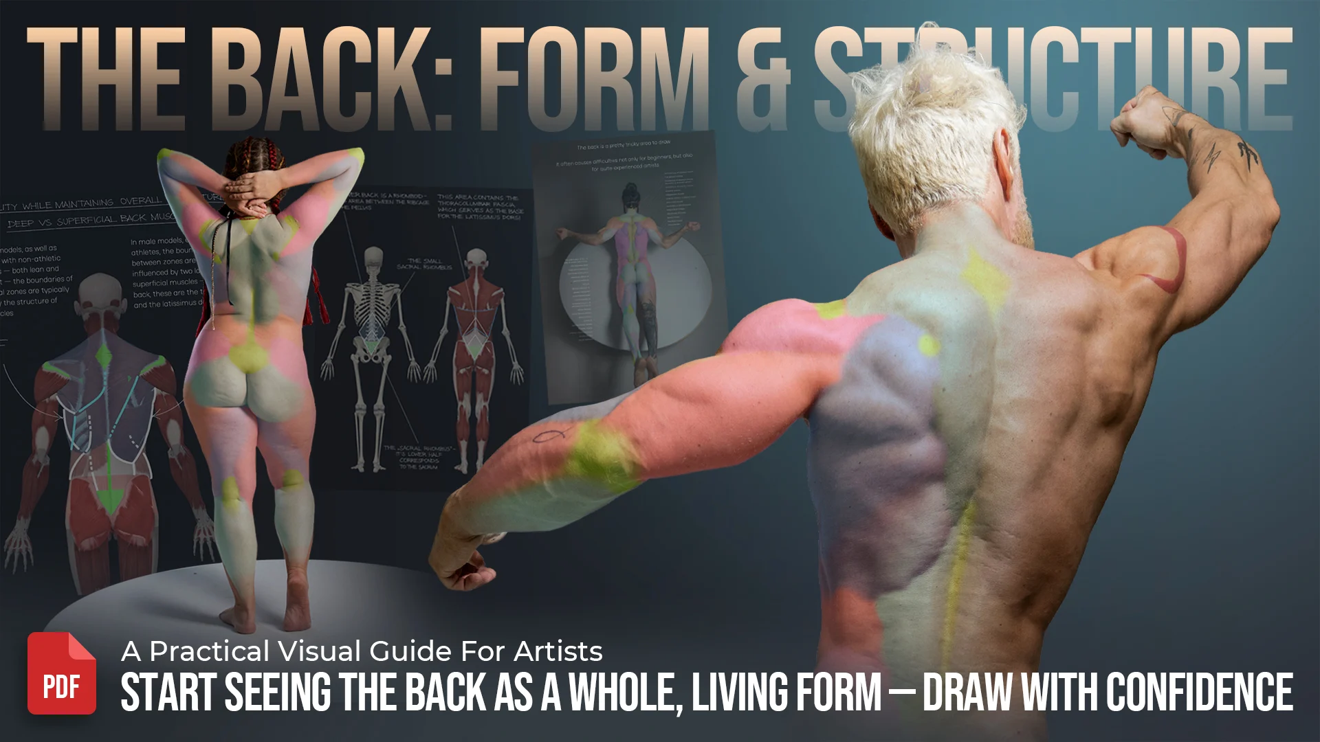 F031-人体背部解剖终极指南|形体结构深度解析