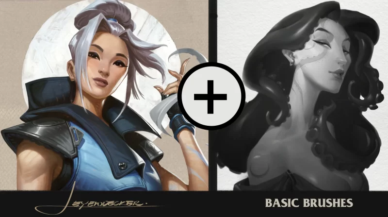 F024-LEYENDECKER + BASIC 大师级笔刷套装-爱画画的卷心菜