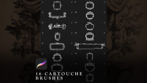 图片[3]-F022-Cartographer Studio Procreate 地图制作终极工具包-爱画画的卷心菜