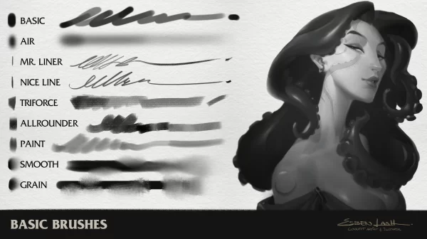 图片[4]-F024-LEYENDECKER + BASIC 大师级笔刷套装-爱画画的卷心菜