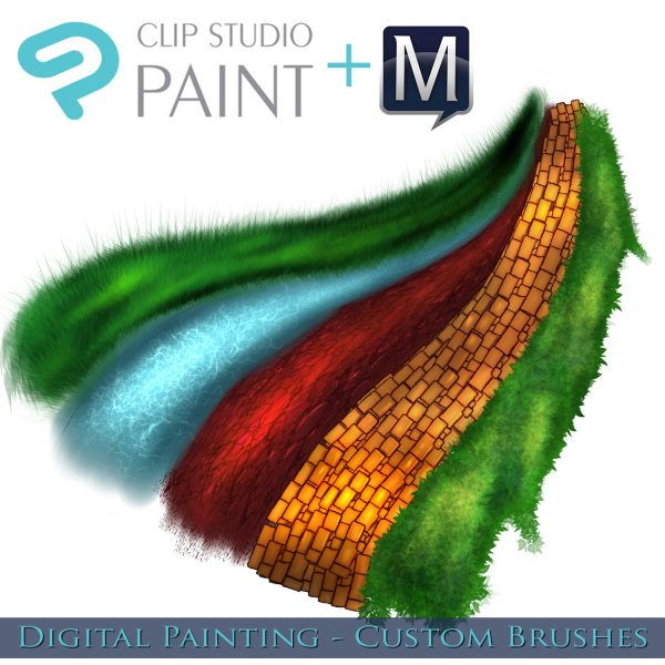 F010-Clip Studio Paint/Manga Studio 5 数字绘画笔刷包 – RAM