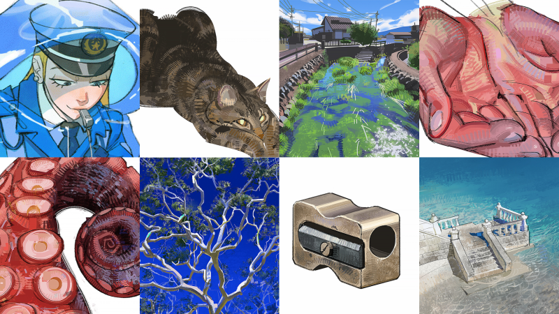 F013-RamonN90 Photoshop笔刷套装-爱画画的卷心菜