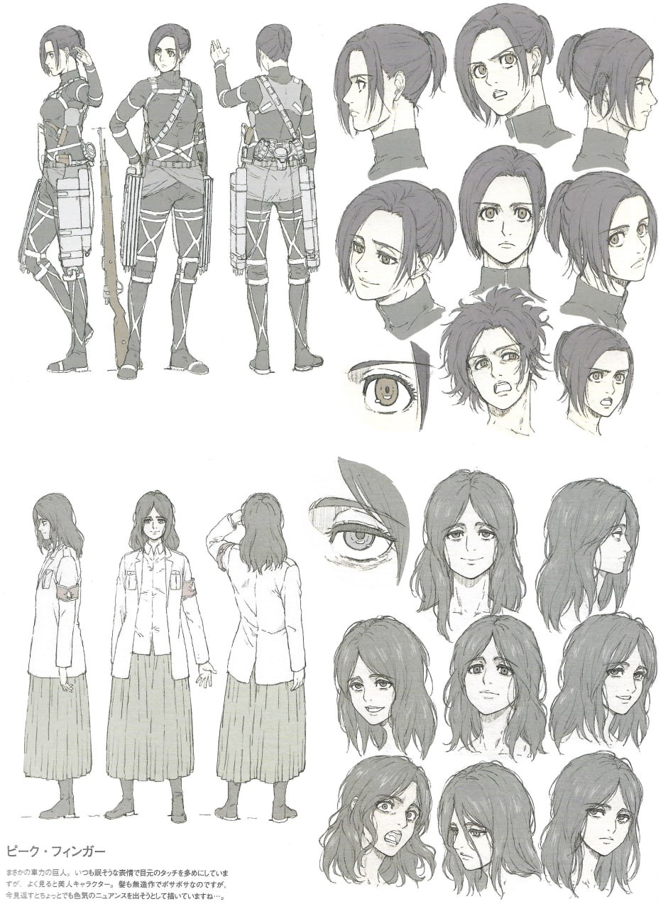 F036-进击的巨人最终季:角色设定&关键动画原画集