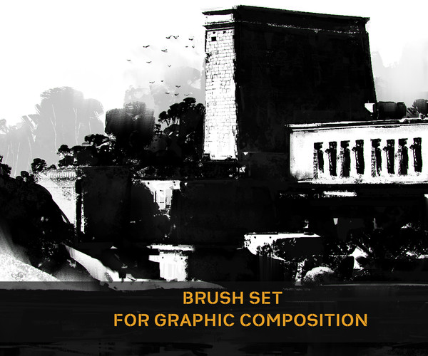 【ai精翻】图形构图画笔套装 -爱画画的卷心菜