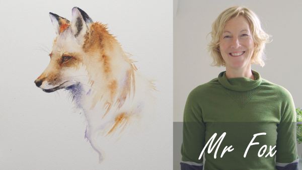 图片[1]-【ai精翻】狐狸先生：简·戴维斯的自由流动水彩大师班-爱画画的卷心菜