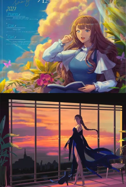 图片[1]-F0137-Monable 的人物插画课：光与色的世界-爱画画的卷心菜