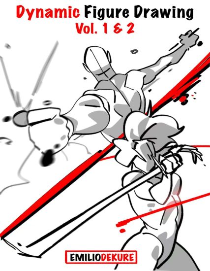 L017-EmilioDekure动态人物绘画参考大全 Vol.1 & 2-爱画画的卷心菜