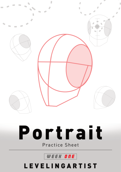 T113-肖像练习表——提升艺术家 | Portrait PracticeSheet- Leveling Artist-爱画画的卷心菜