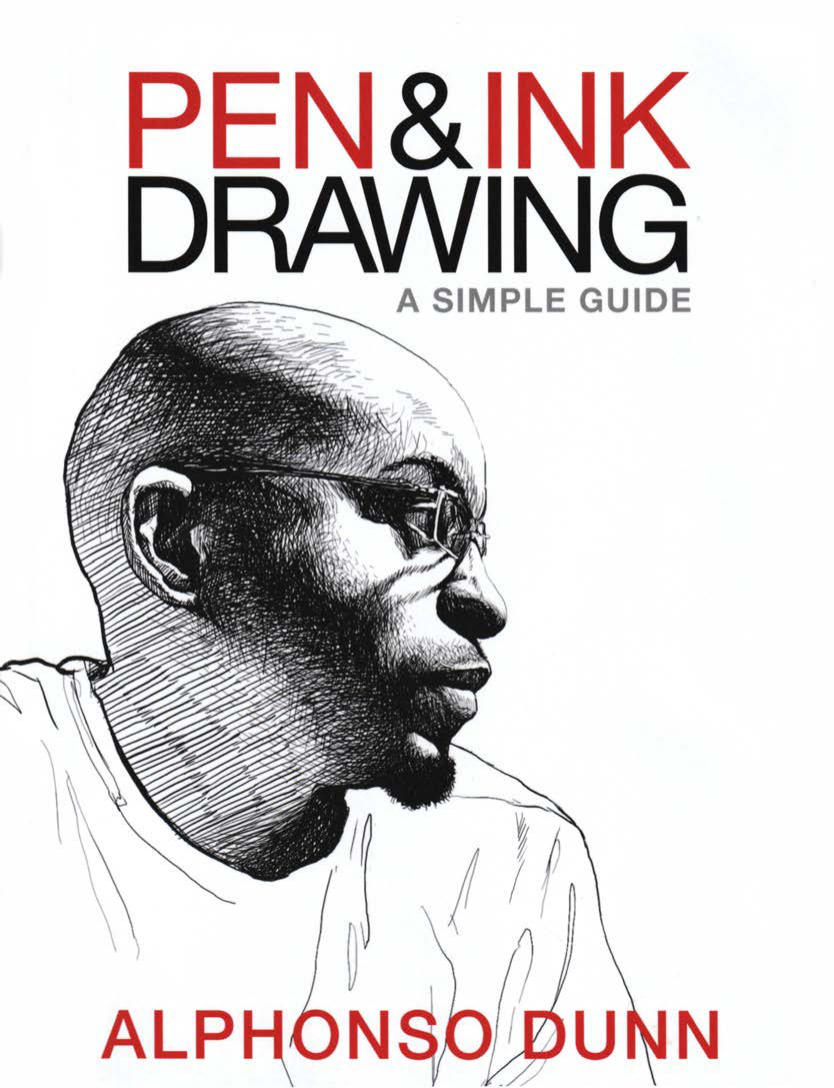 图片[1]-T1155-Alphonso Dunn钢笔与墨水绘画简明指南 | Alphonso Dunn Pen and Ink Drawing A Simple Guide 2015, Three M-爱画画的卷心菜