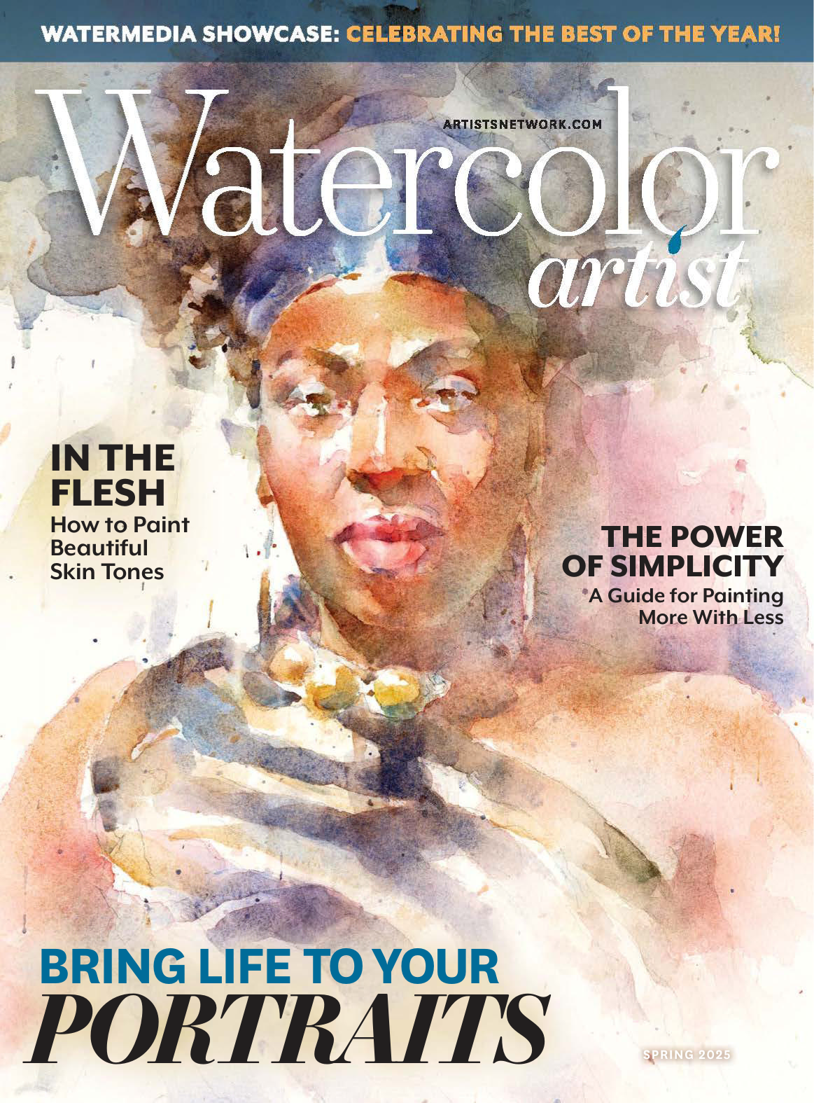 图片[1]-T1161-水彩艺术家2025年春季杂志 | Watercolor Artist Spring 2025 freemagazines top-爱画画的卷心菜
