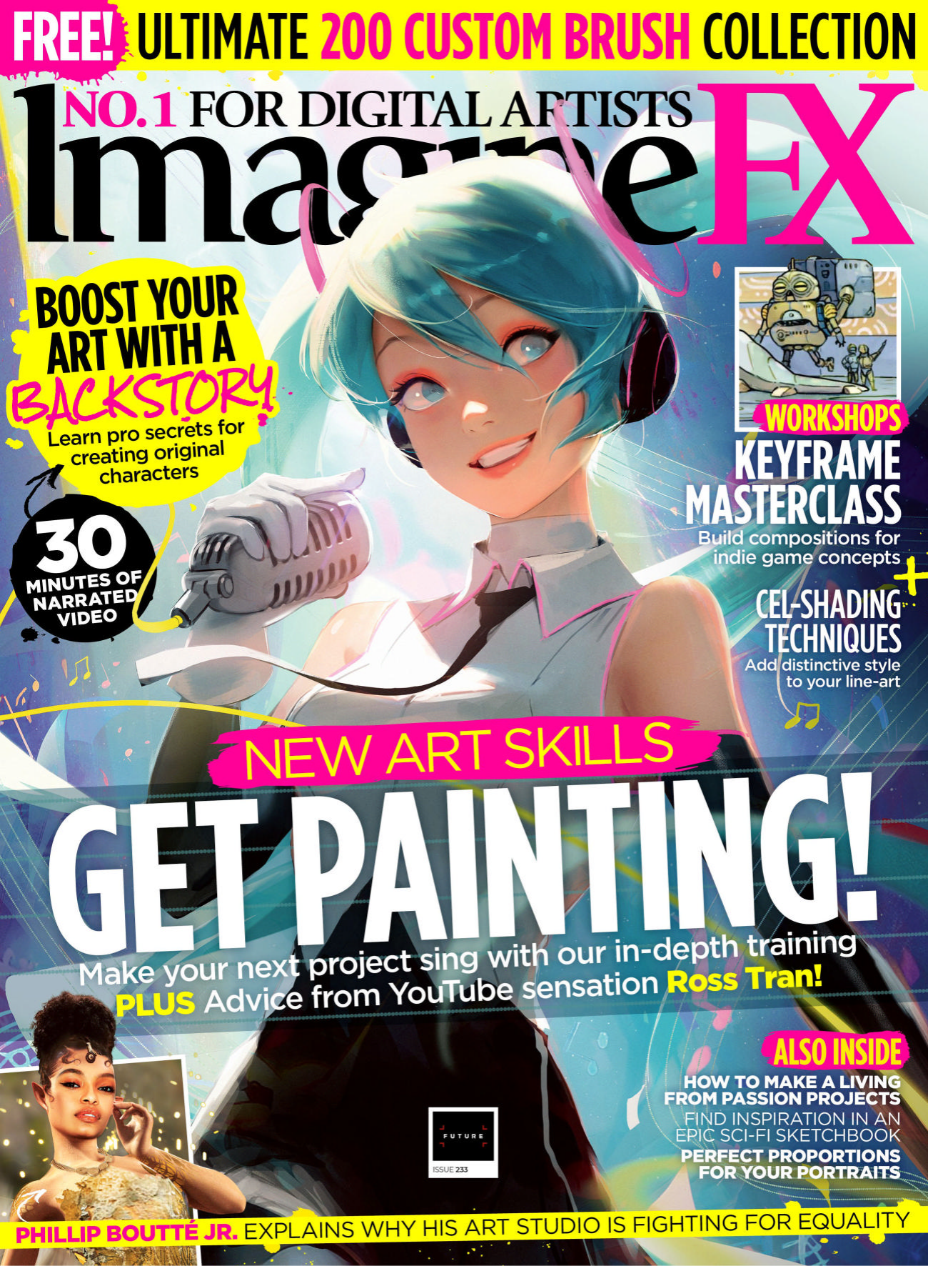 图片[1]-T120-ImagineFX 第233期 圣诞特刊 2023 | ImagineFX I233 Xmas 2023-爱画画的卷心菜