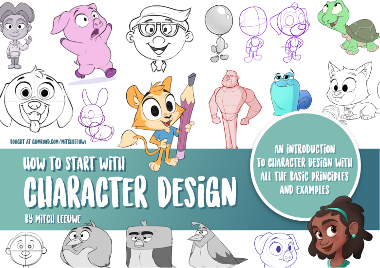 T1231-如何设计角色 | How to Design Character-爱画画的卷心菜