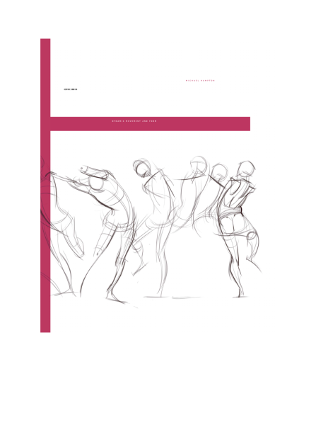T1254-姿态绘画 动态与形态 迈克尔·汉普顿 | Gesture Drawing Dynamic Movement and Form by Michael Hampton
