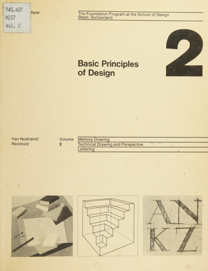 T1018-曼弗雷德·迈尔 设计基本原理 2 | Manfred Maier Basic Principles of Design 2 Van Nostrand Reinho-爱画画的卷心菜