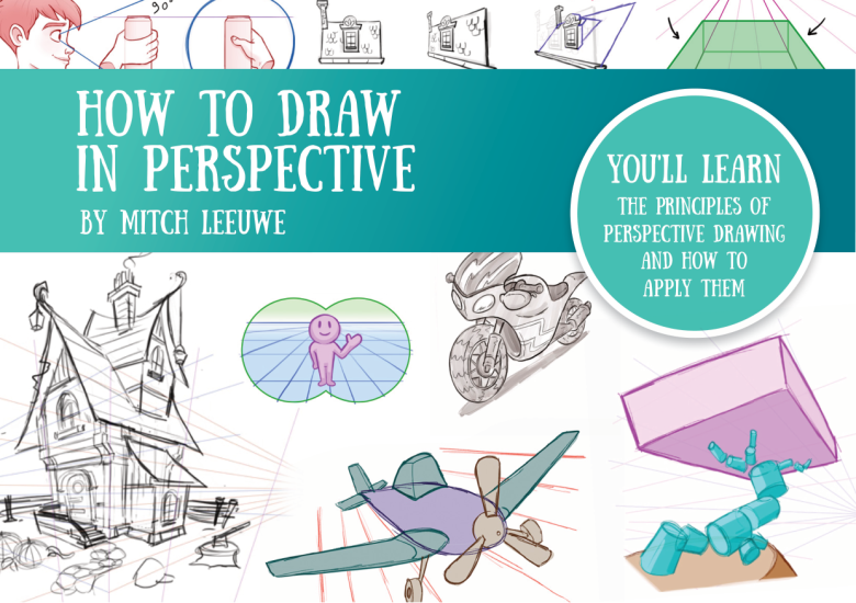 T1299-如何绘制透视 | How to Draw in Pespective-爱画画的卷心菜
