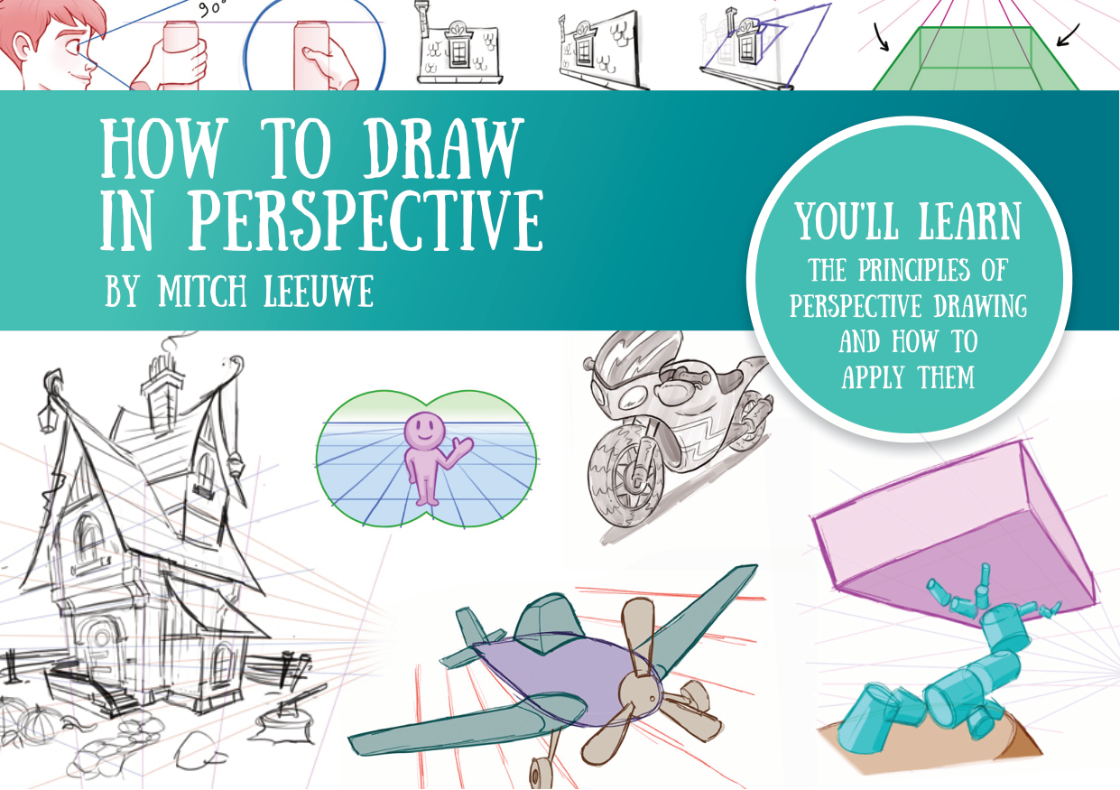 图片[1]-T1299-如何绘制透视 | How to Draw in Pespective-爱画画的卷心菜