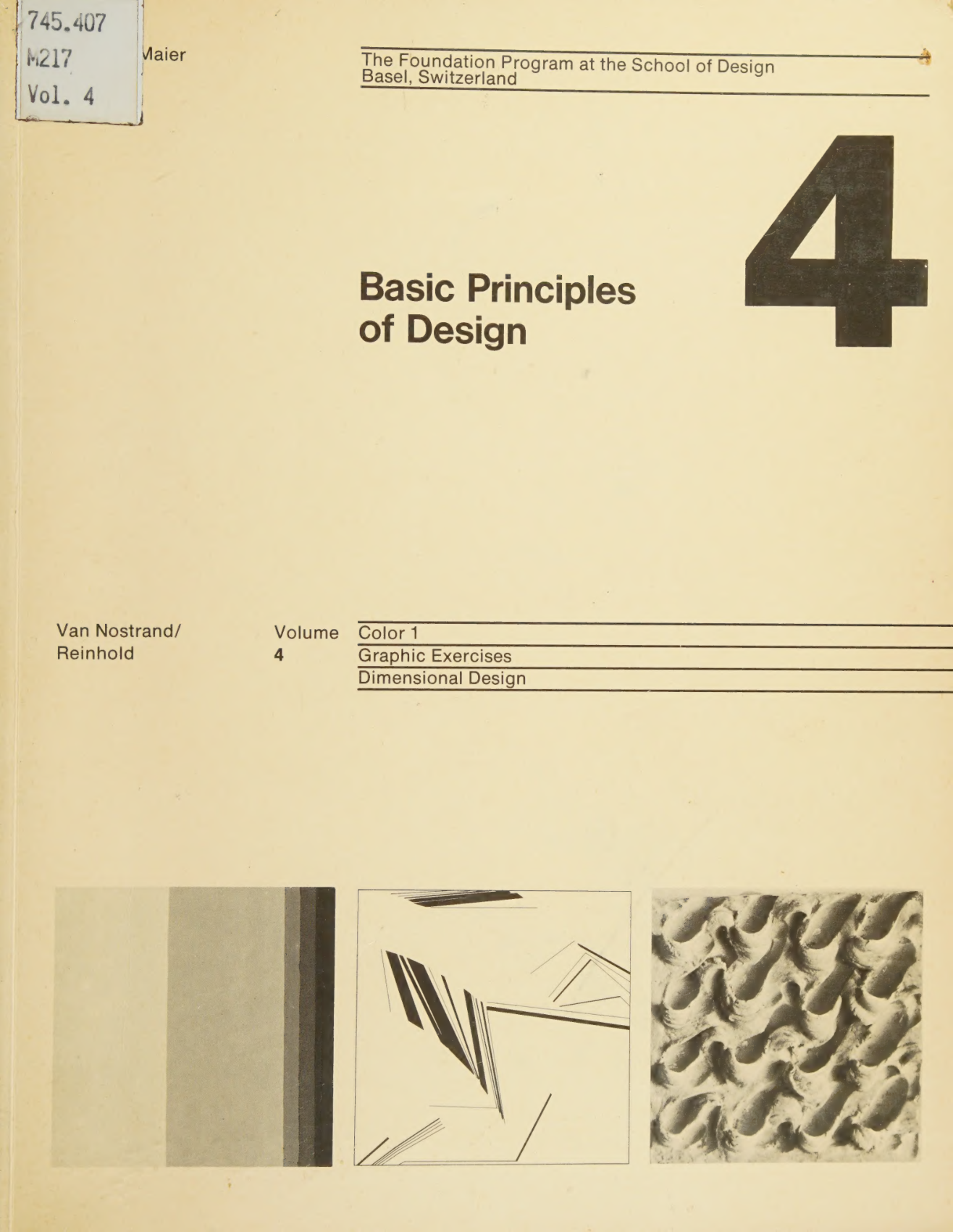 图片[1]-T1020-Manfred Maier 设计基本原理 4 | Manfred Maier Basic Principles of Design 4 1977, Van Nostrand-爱画画的卷心菜
