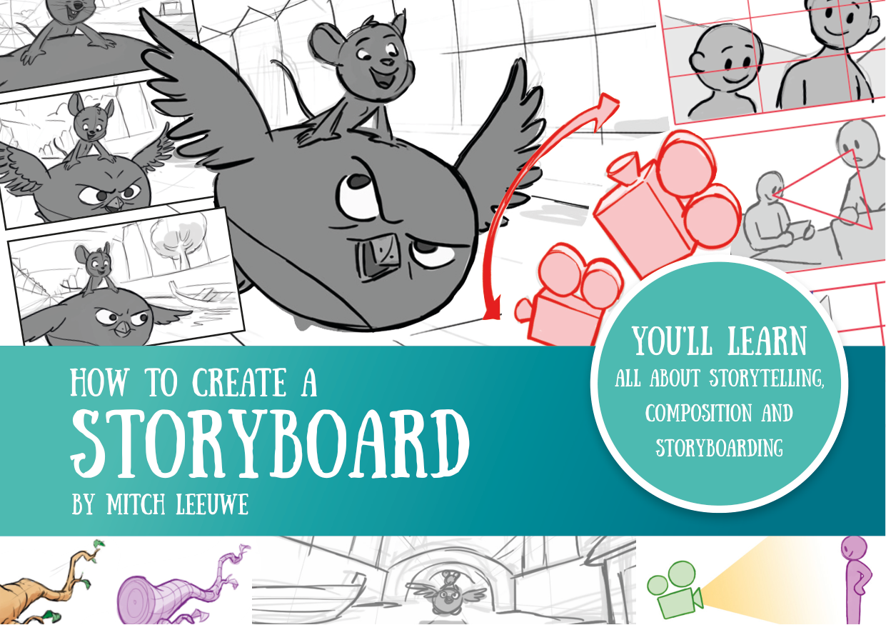 图片[1]-T1342-分镜头绘制教程 | How to Draw Storyboard-爱画画的卷心菜