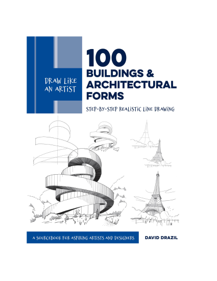T1346-像艺术家一样绘画 David Drazil 的100座建筑与建筑学 | Draw Like an Artist David Drazil 100 Buildings and Architectur-爱画画的卷心菜