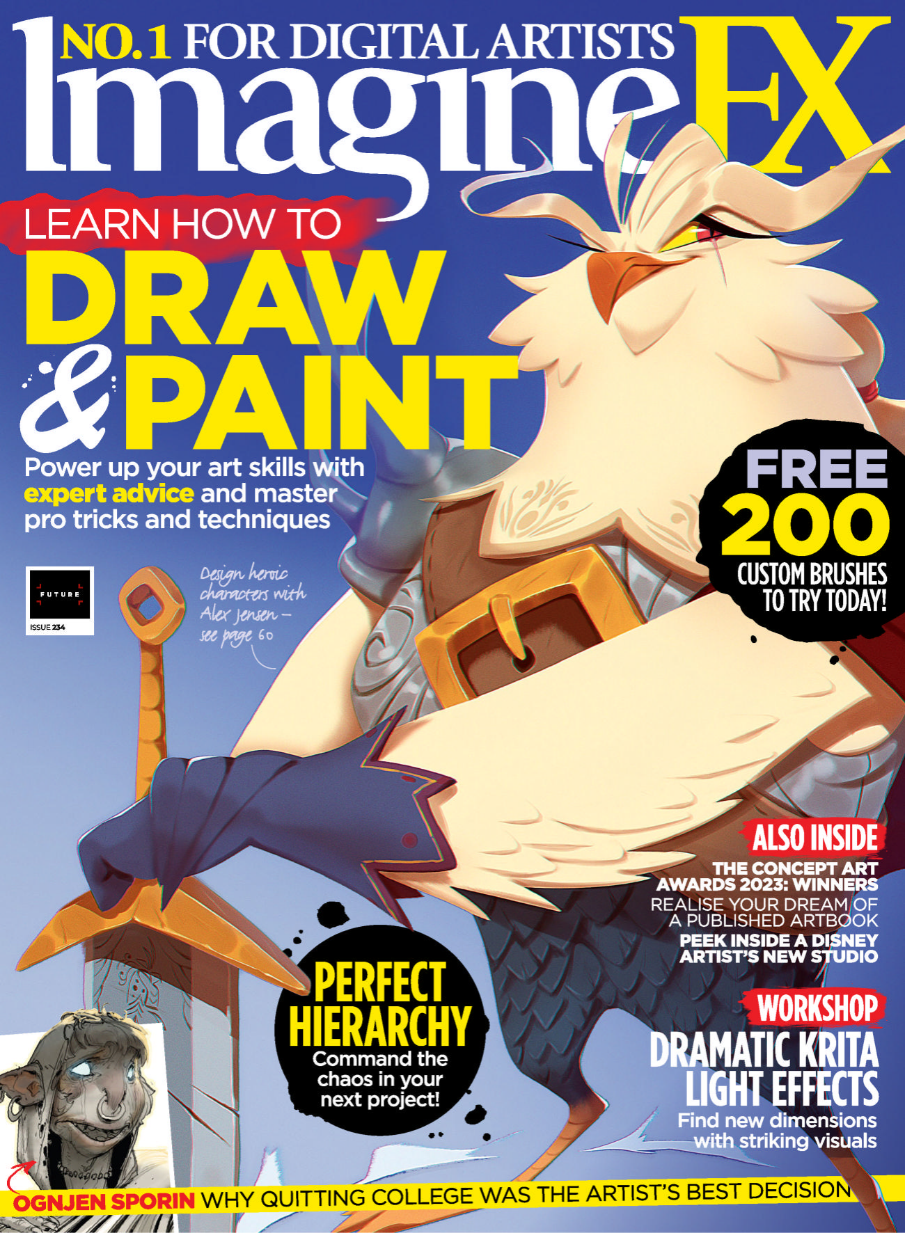 图片[1]-T135-ImagineFX第234期2024年 | ImagineFX – Issue 234  2024-爱画画的卷心菜