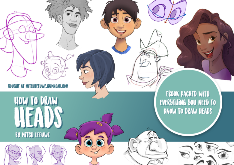 T1363-如何绘制头部 | How to Draw Heads-爱画画的卷心菜