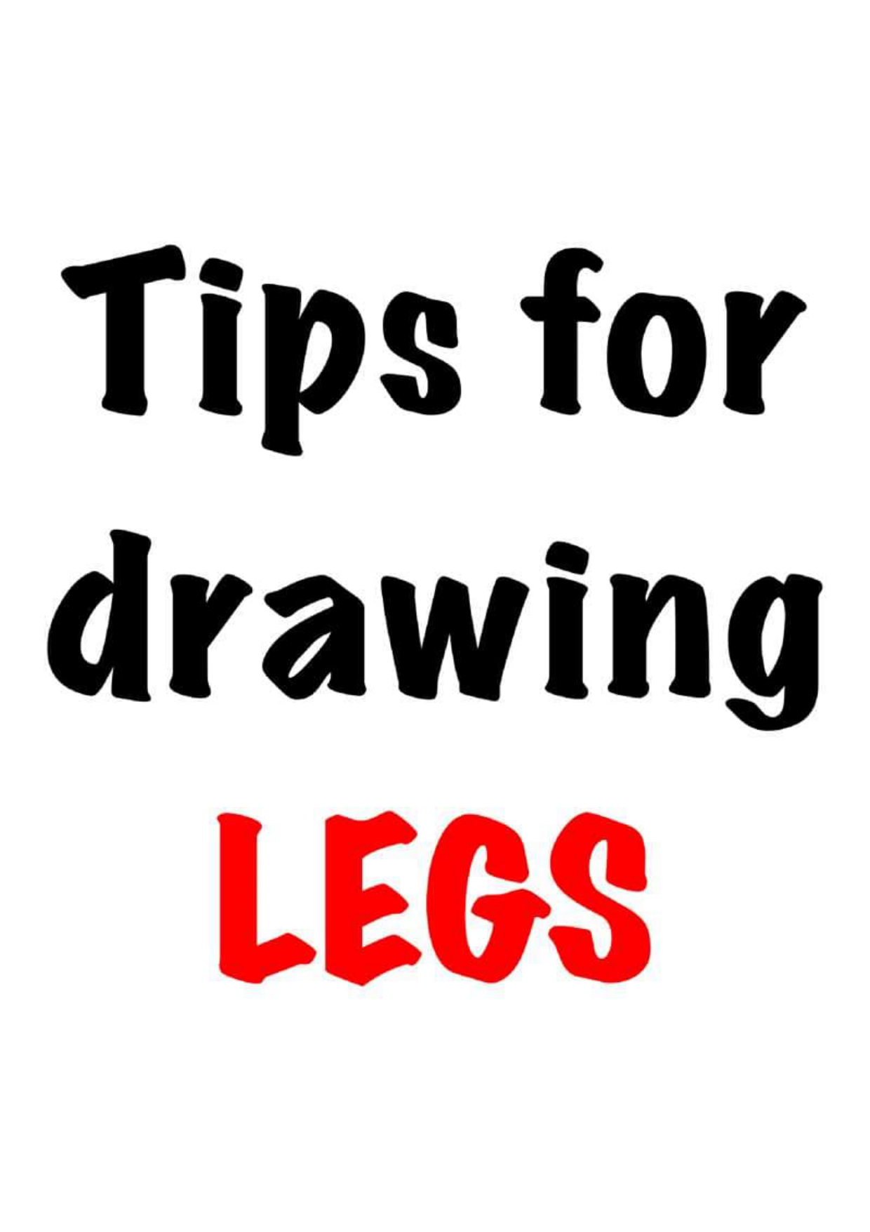 图片[1]-T144-腿部绘画 | Drawing legs-爱画画的卷心菜