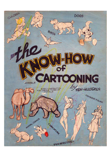 T107-Ken Hultgren 卡通漫画绘制技巧 | Ken Hultgren - The Know How of Cartooning - 1946-爱画画的卷心菜