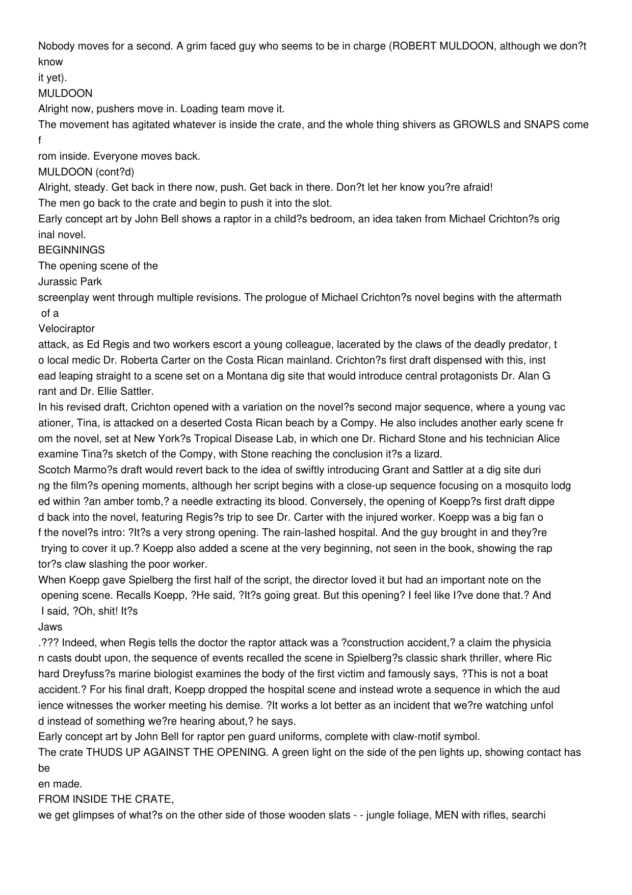 图片[2]-T1110-侏罗纪公园 官方剧本集 | Jurassic Park – The Official Script Book-爱画画的卷心菜