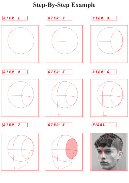 图片[2]-T113-肖像练习表——提升艺术家 | Portrait PracticeSheet- Leveling Artist-爱画画的卷心菜