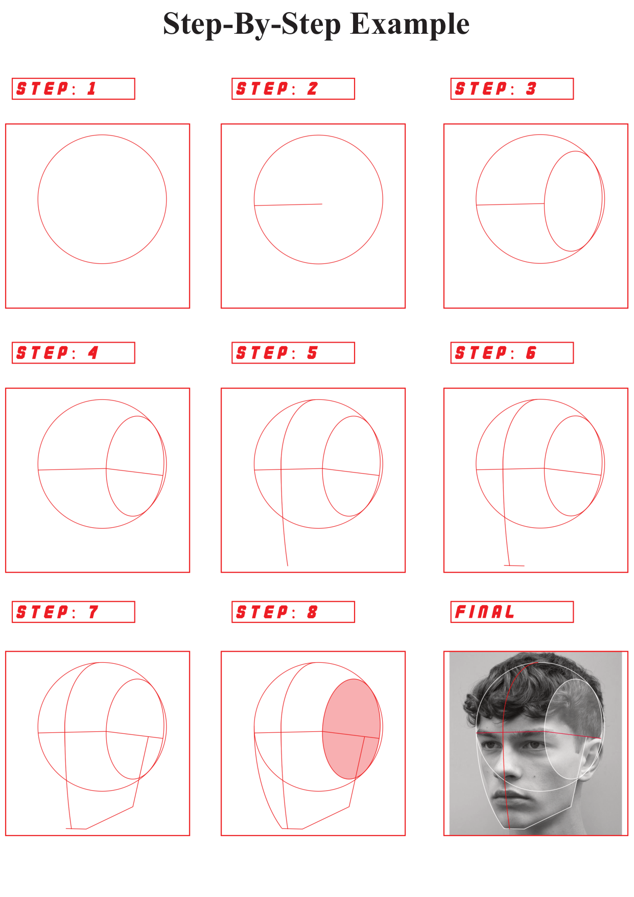 图片[2]-T113-肖像练习表——提升艺术家 | Portrait PracticeSheet- Leveling Artist-爱画画的卷心菜