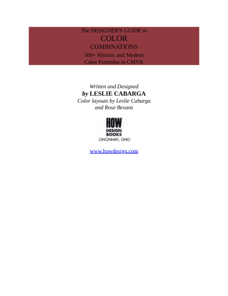 图片[2]-T1211- 设计师的色彩搭配指南 | OceanofPDF com The Designers Guide to Color Combinations Lesl-爱画画的卷心菜
