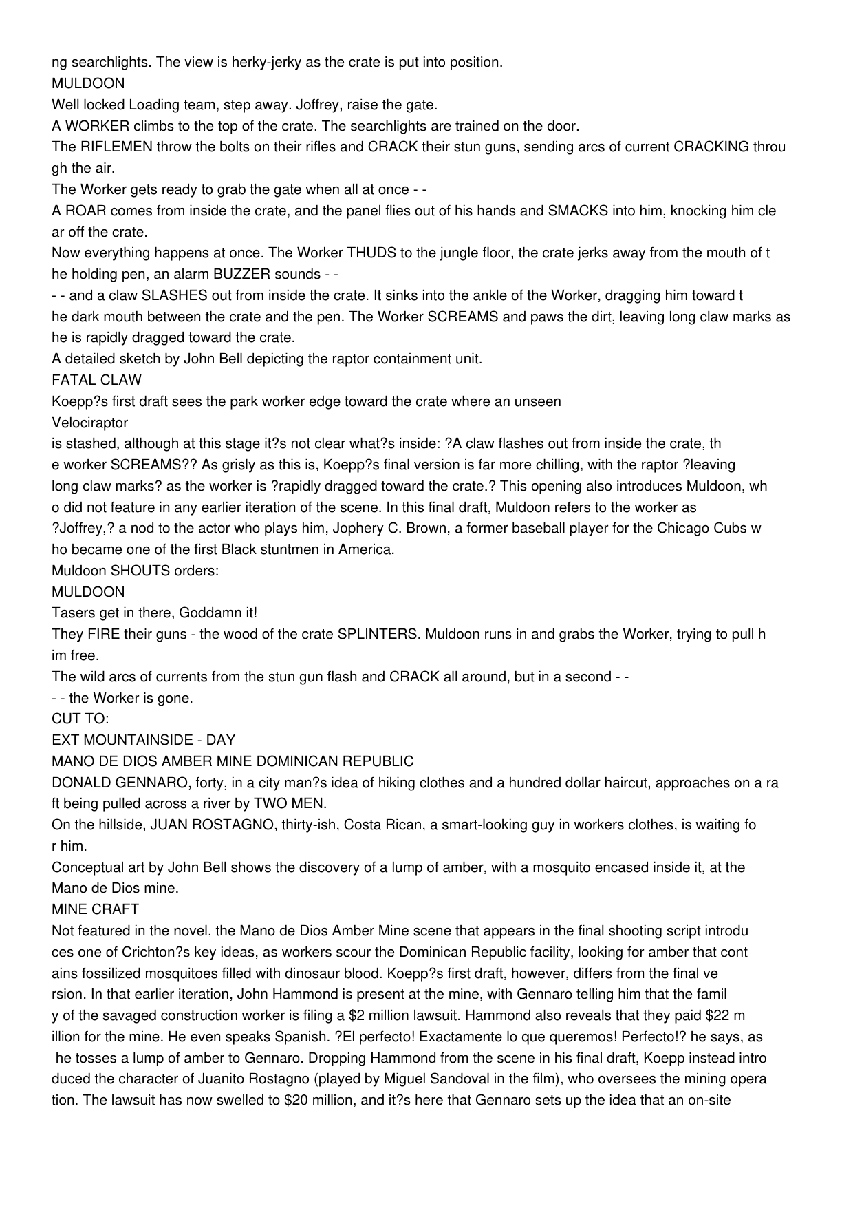 图片[3]-T1110-侏罗纪公园 官方剧本集 | Jurassic Park – The Official Script Book-爱画画的卷心菜