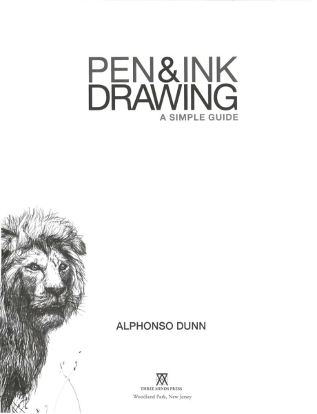 图片[3]-T1155-Alphonso Dunn钢笔与墨水绘画简明指南 | Alphonso Dunn Pen and Ink Drawing A Simple Guide 2015, Three M-爱画画的卷心菜