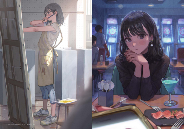 图片[3]-T1004-带背景的人物插图 | Character Illustrations with Backgrounds-爱画画的卷心菜