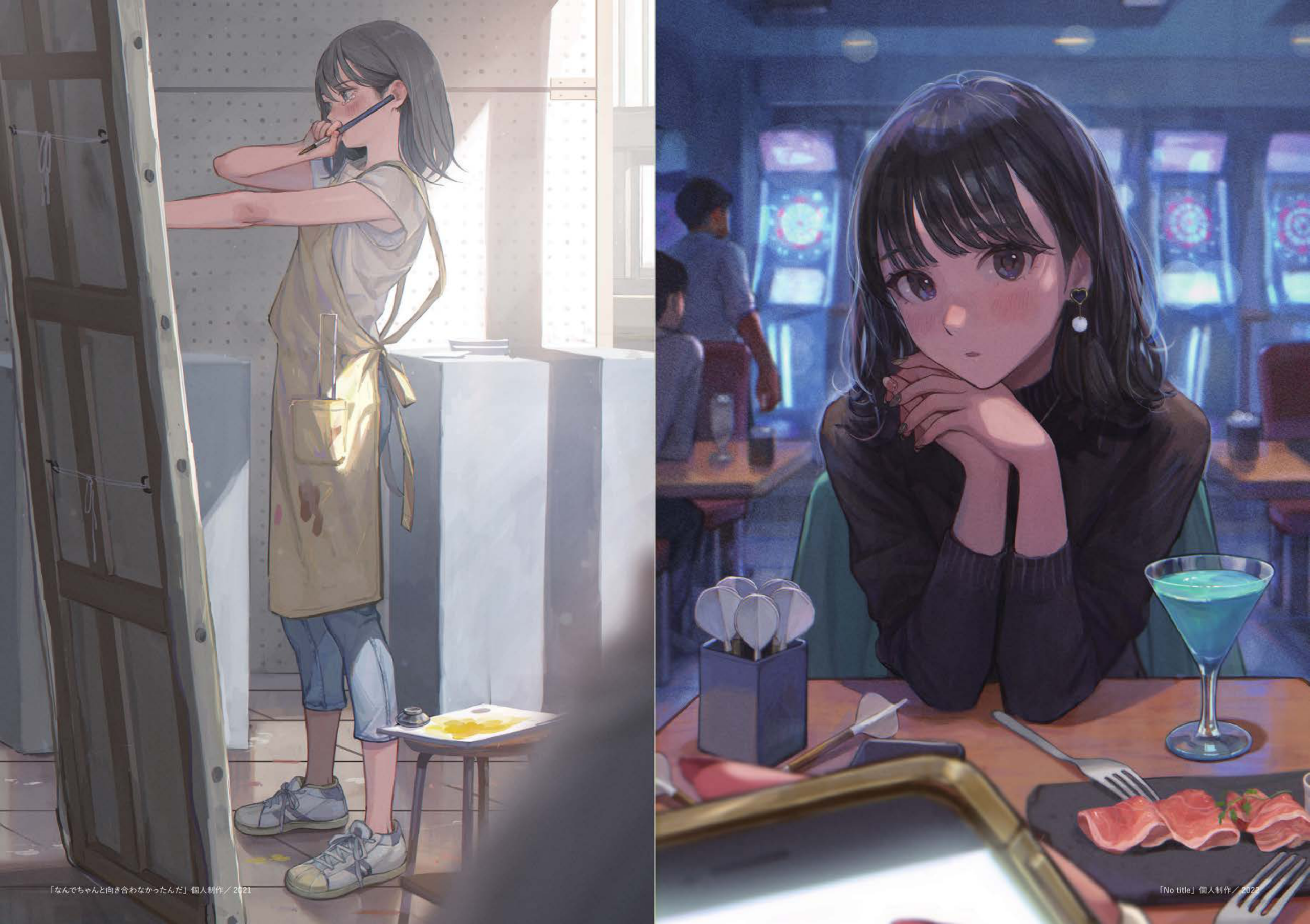 图片[3]-T1004-带背景的人物插图 | Character Illustrations with Backgrounds-爱画画的卷心菜