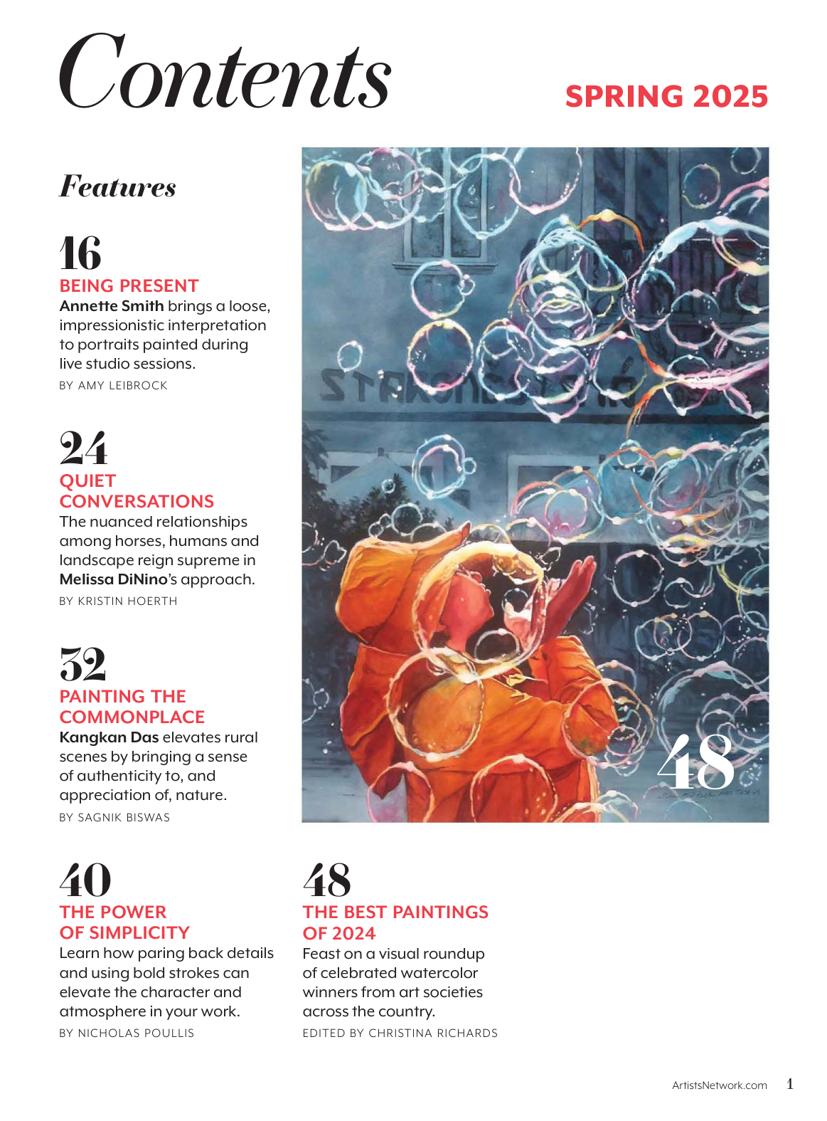 图片[3]-T1161-水彩艺术家2025年春季杂志 | Watercolor Artist Spring 2025 freemagazines top-爱画画的卷心菜