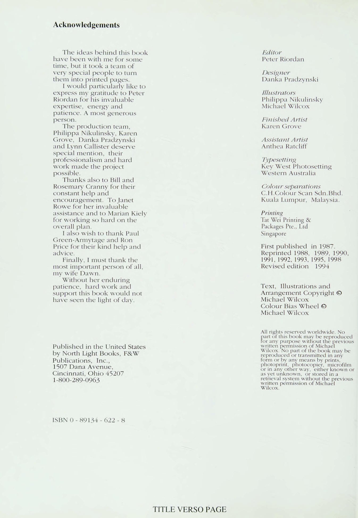 图片[3]-T1188-威尔科克斯 蓝与黄并不成绿 1994 北光出版社 | Wilcox Blue and yellow don’t make green 1994, North Light Book-爱画画的卷心菜