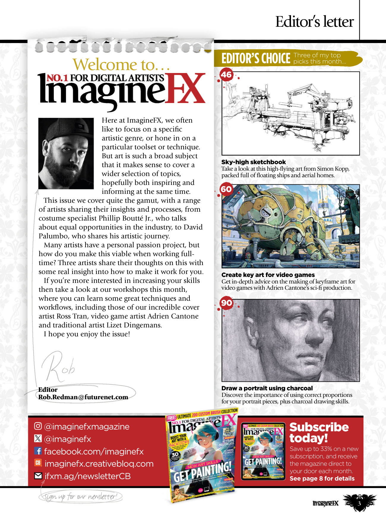 图片[3]-T120-ImagineFX 第233期 圣诞特刊 2023 | ImagineFX I233 Xmas 2023-爱画画的卷心菜