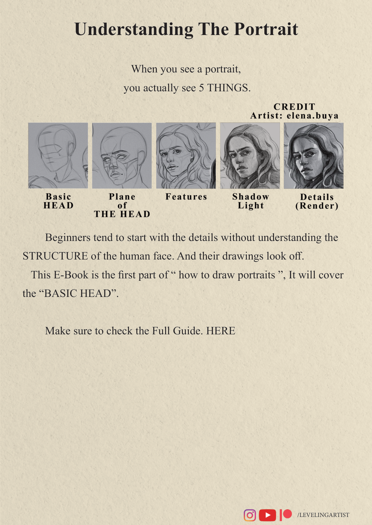 图片[3]-T121-如何绘制肖像 初学者起点 提升艺术家 | How To Draw Portraits Beginner starting point Leveling Artist-爱画画的卷心菜