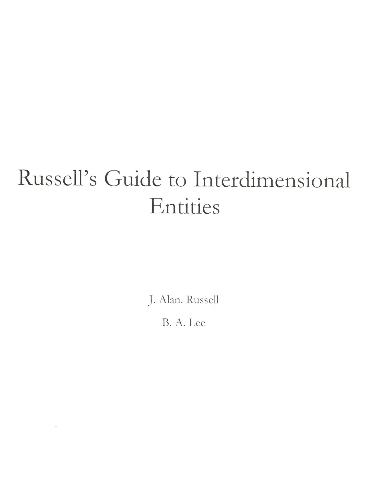 图片[3]-T1443-J Alan Russell 跨维度生物指南 | J Alan Russell – Guide to interdimensional entities-爱画画的卷心菜