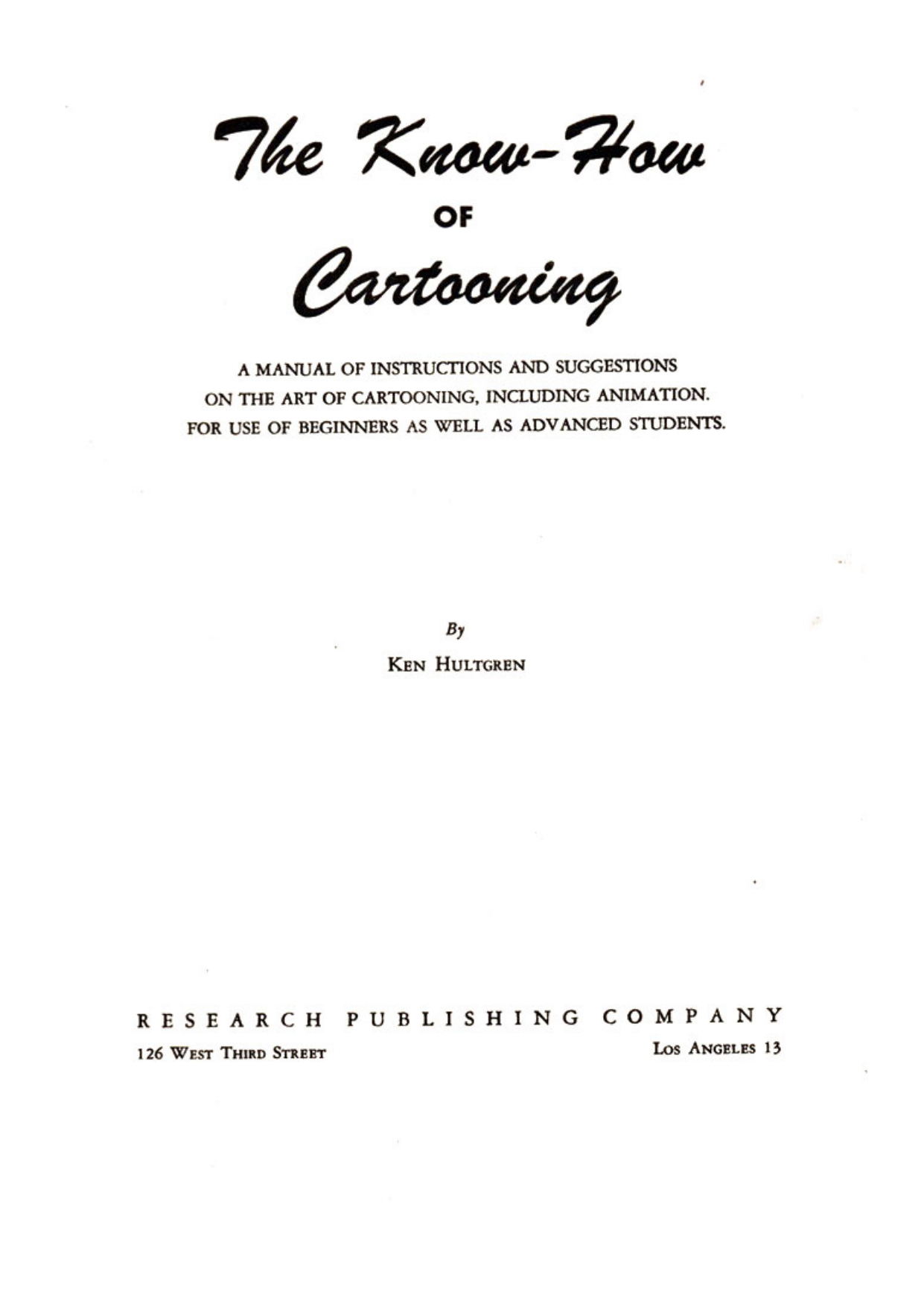 图片[3]-T107-Ken Hultgren 卡通漫画绘制技巧 | Ken Hultgren – The Know How of Cartooning – 1946-爱画画的卷心菜