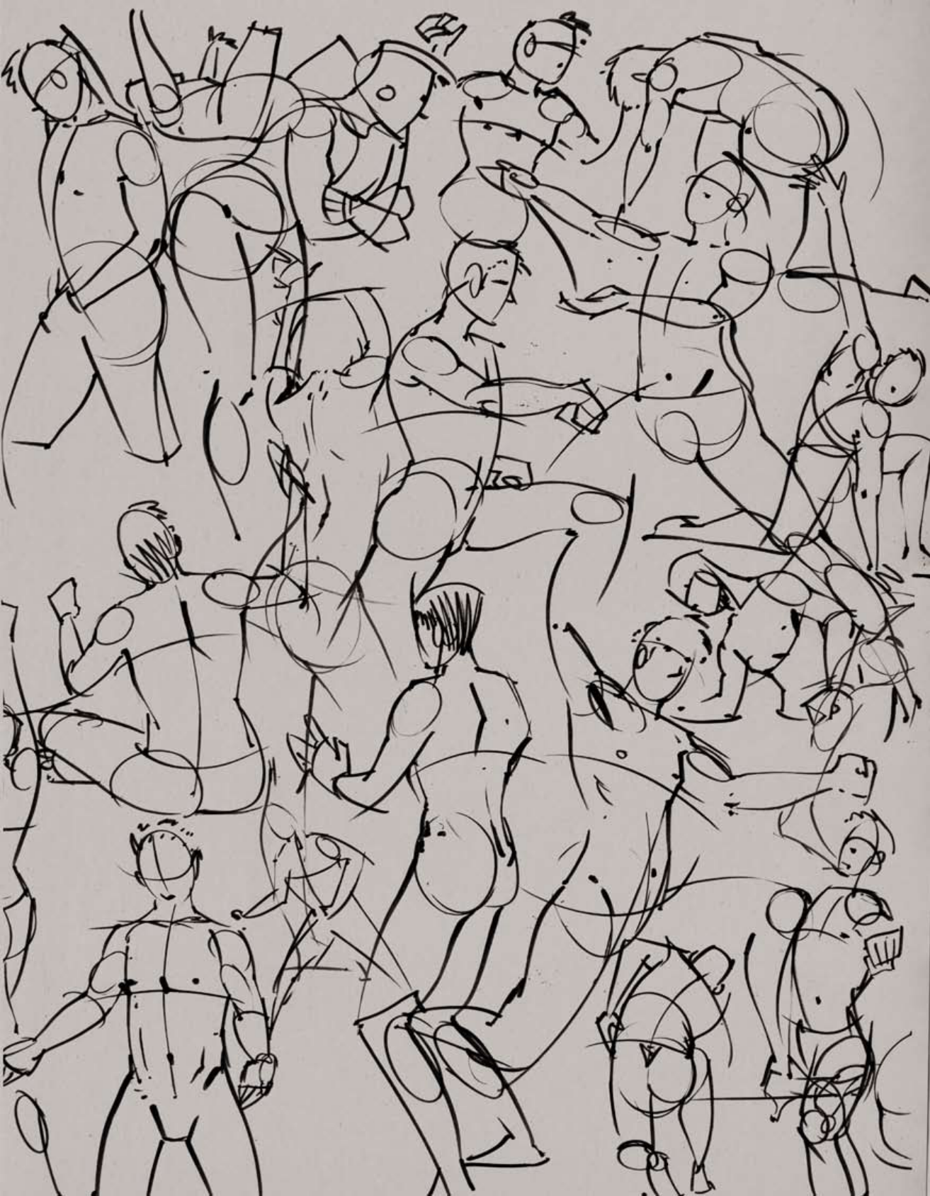 图片[4]-T1221-瑞安·伍德沃德姿态绘画 | Ryan Woodward Gesture Drawing-爱画画的卷心菜