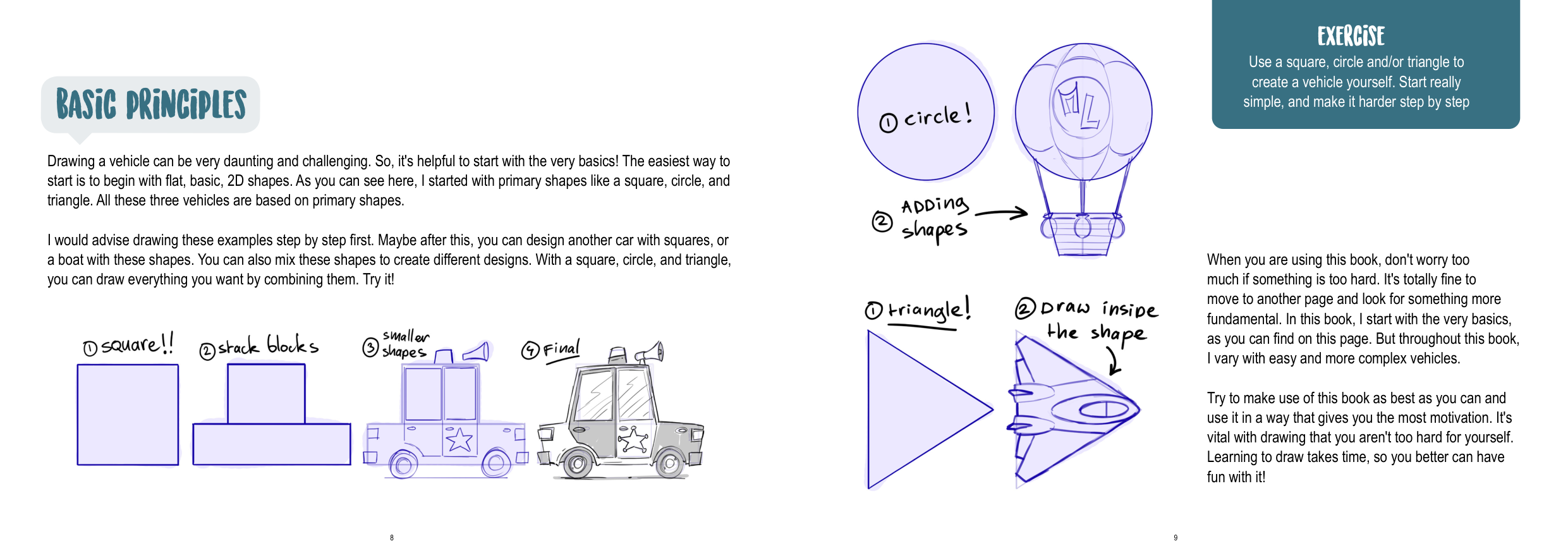 图片[5]-T1287-如何绘制载具 | How to Draw Vehicles-爱画画的卷心菜