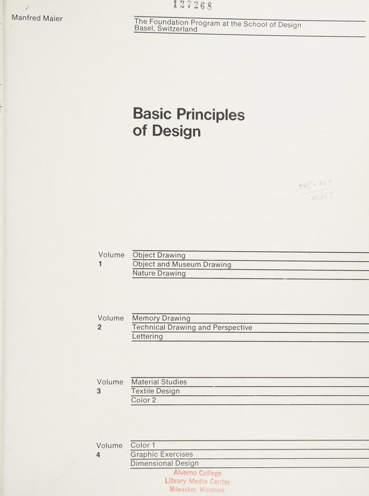 图片[5]-T1018-曼弗雷德·迈尔 设计基本原理 2 | Manfred Maier Basic Principles of Design 2 Van Nostrand Reinho-爱画画的卷心菜