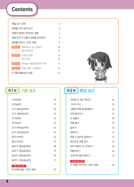 图片[5]-T131-漫画轻松绘制角色姿势——用不同的绘画风格呈现多样的姿势 | 만화 쉽게 그리기 캐릭터 포즈나만의그림체로도다양한포즈르-爱画画的卷心菜