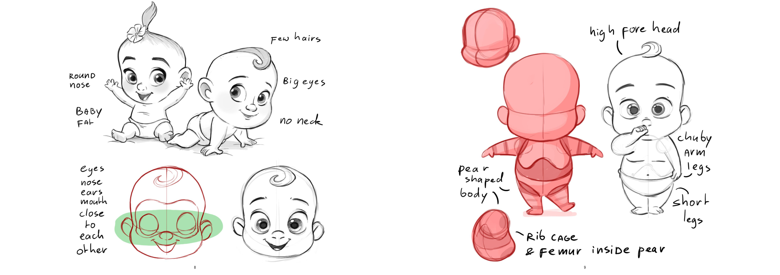 图片[5]-T1312-儿童绘画教程 | How to Draw Kids-爱画画的卷心菜