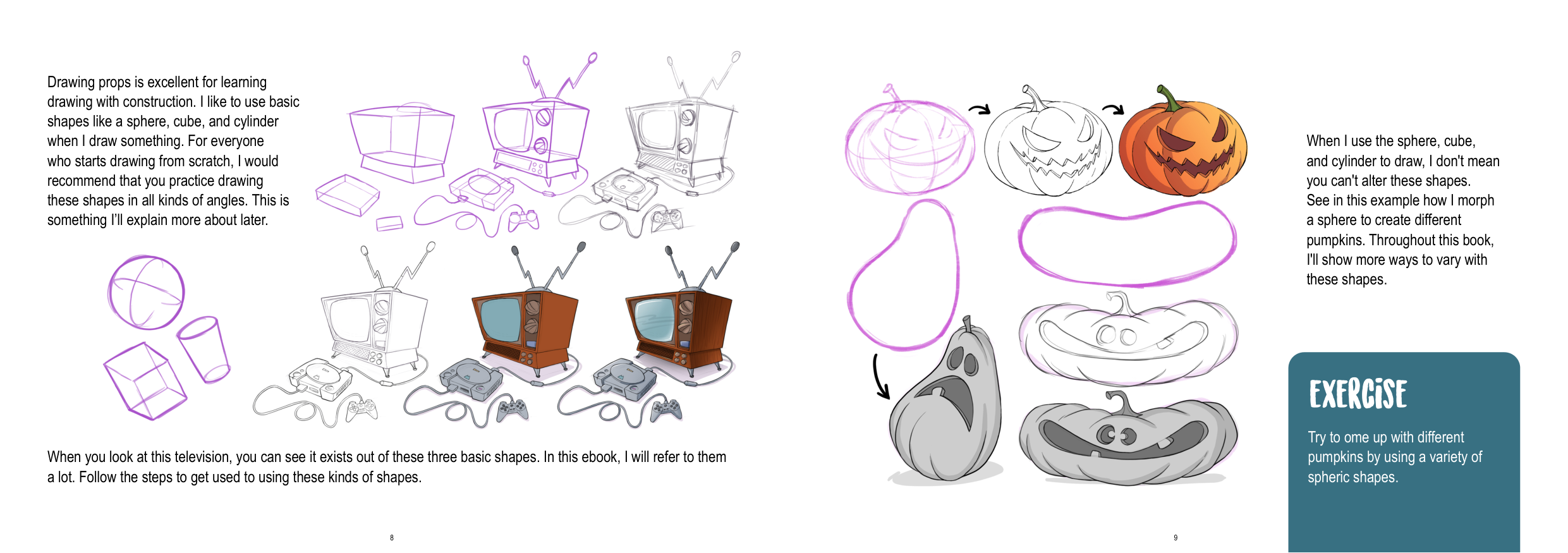 图片[5]-T1349-道具绘制教程 | How to Draw props-爱画画的卷心菜