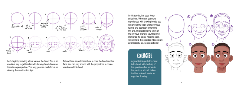 图片[5]-T1363-如何绘制头部 | How to Draw Heads-爱画画的卷心菜